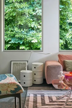 Kartell Componibili Recycled storage unit, 3 modules, matt white