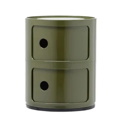 Kartell Componibili storage unit, 2 modules, green