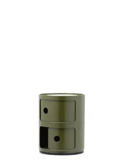Kartell Componibili storage unit, 2 modules, green