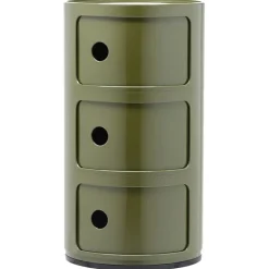 Kartell Componibili storage unit, 3 modules, green