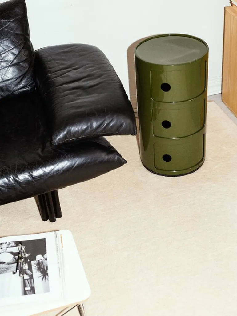 Kartell Componibili storage unit, 3 modules, green