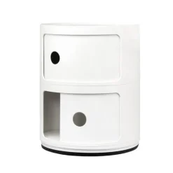 Kartell Componibili storage unit, 2 modules, white