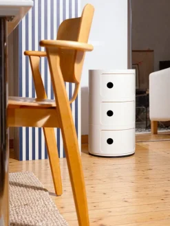 Kartell Componibili storage unit, 3 modules, white