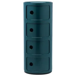 Kartell Componibili storage unit, 4 modules, blue