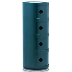 Kartell Componibili storage unit, 4 modules, blue