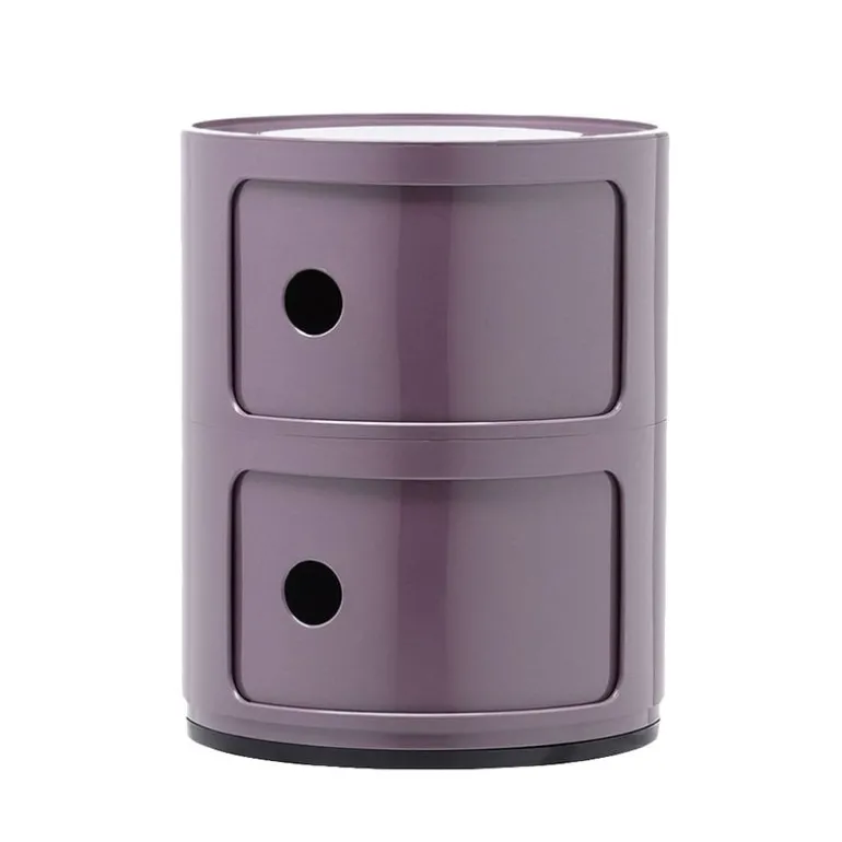 Kartell Componibili storage unit, 2 modules, purple