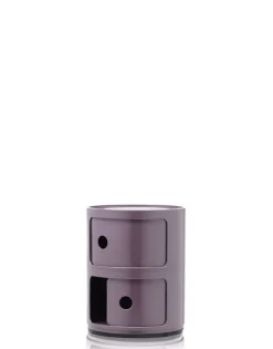 Kartell Componibili storage unit, 2 modules, purple