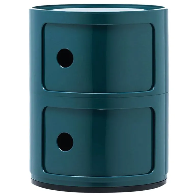 Kartell Componibili storage unit, 2 modules, blue