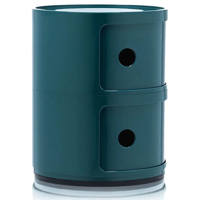 Kartell Componibili storage unit, 2 modules, blue