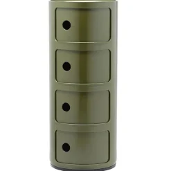 Kartell Componibili storage unit, 4 modules, green