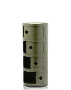 Kartell Componibili storage unit, 4 modules, green