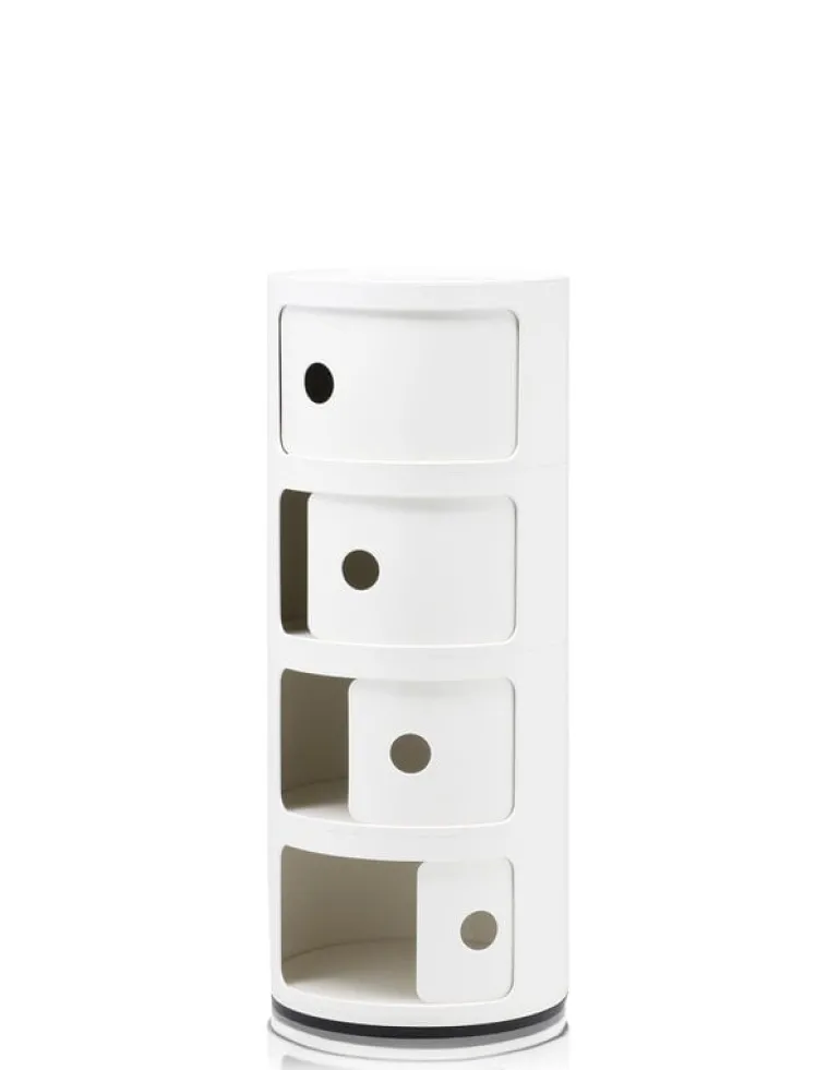 Kartell Componibili storage unit, 4 modules, white