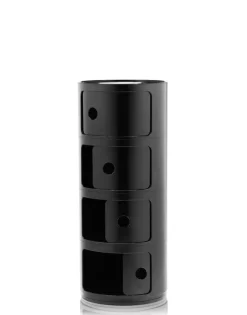 Kartell Componibili storage unit, 4 modules, black