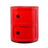 Kartell Componibili storage unit, 2 modules, red