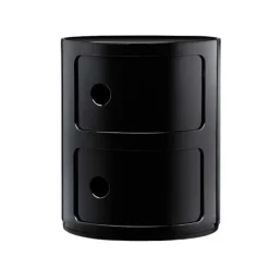 Kartell Componibili storage unit, 2 modules, black