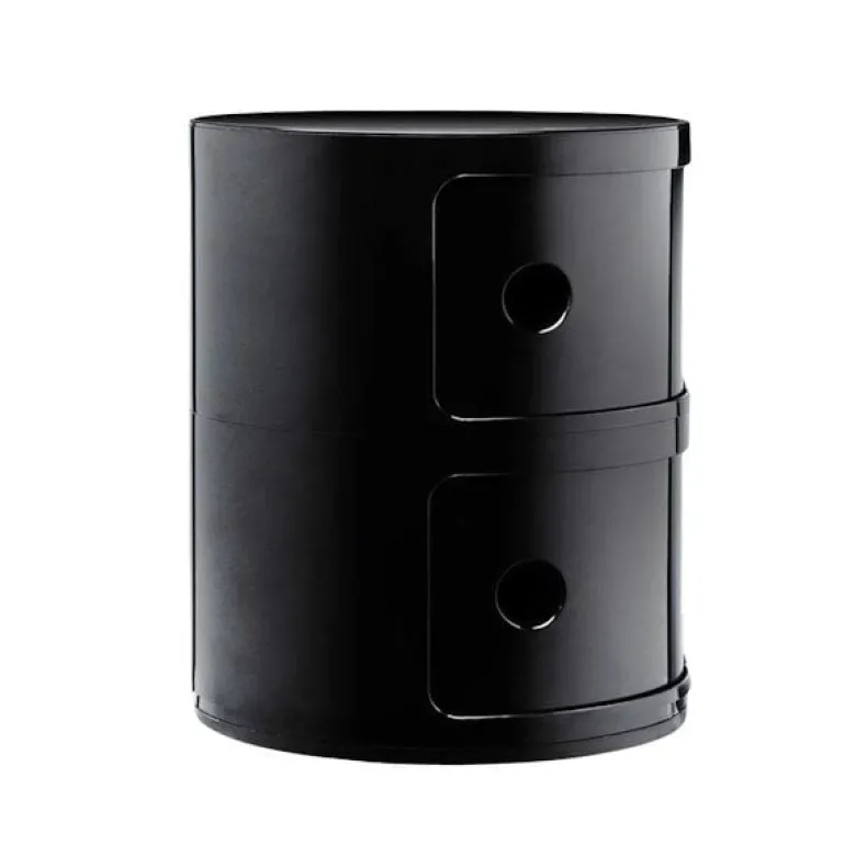 Kartell Componibili storage unit, 2 modules, black