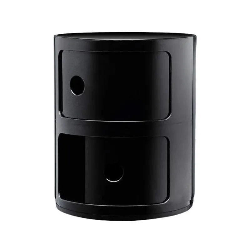 Kartell Componibili storage unit, 2 modules, black