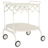 Kartell Gastone folding serving trolley/side table, white
