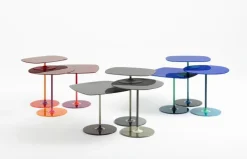 Kartell Thierry side table, 45 x 45 cm, burgundy
