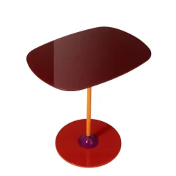 Kartell Thierry side table, 33 x 50 cm, burgundy