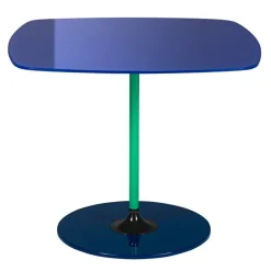 Kartell Thierry side table, 50 x 50 cm, blue