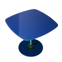 Kartell Thierry side table, 50 x 50 cm, blue