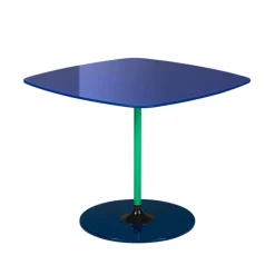 Kartell Thierry side table, 50 x 50 cm, blue