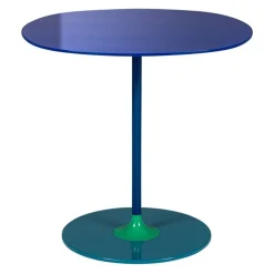 Kartell Thierry side table, 45 x 45 cm, blue