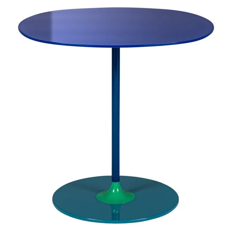 Kartell Thierry side table, 45 x 45 cm, blue