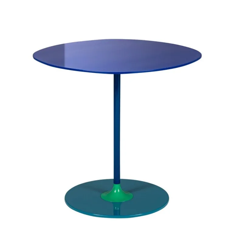 Kartell Thierry side table, 45 x 45 cm, blue
