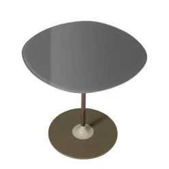 Kartell Thierry side table, 45 x 45 cm, grey