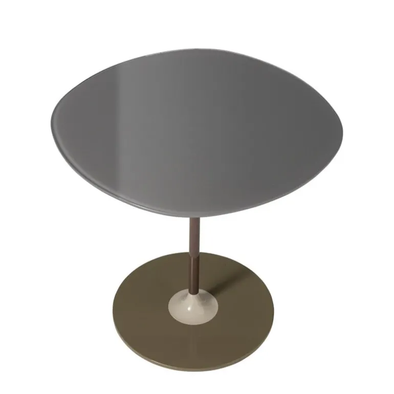 Kartell Thierry side table, 45 x 45 cm, grey