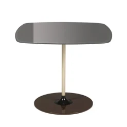 Kartell Thierry side table, 50 x 50 cm, grey