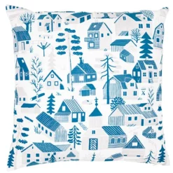 Kauniste Mökkilä cushion cover, blue