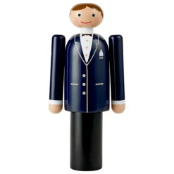 Kay Bojesen Denmark Groom, blue - black - white