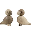 Kay Bojesen Denmark Lovebirds 2 pcs, oak - smoked oak