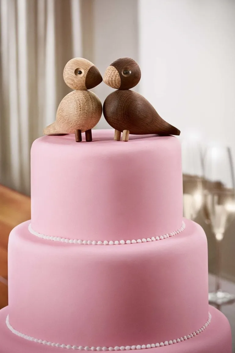 Kay Bojesen Denmark Lovebirds 2 pcs, oak - smoked oak