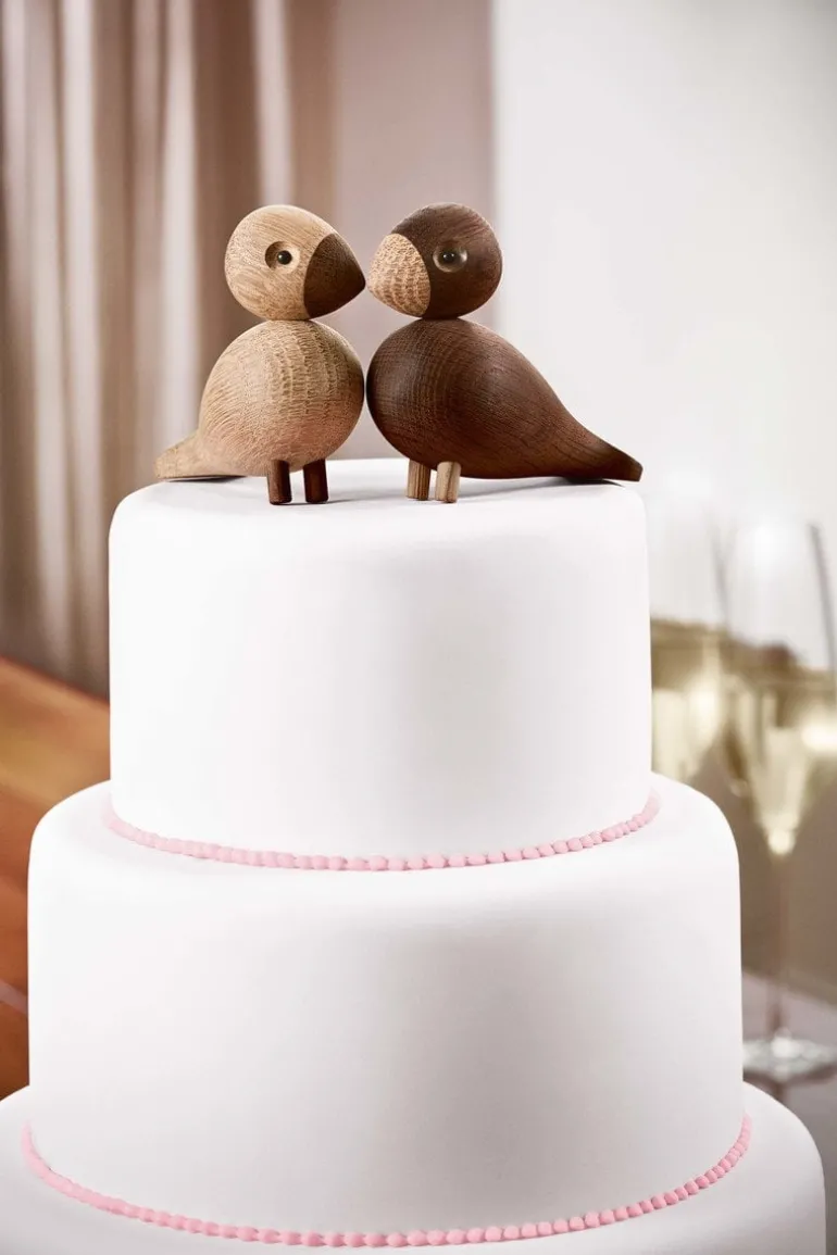 Kay Bojesen Denmark Lovebirds 2 pcs, oak - smoked oak