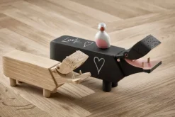 Kay Bojesen Denmark Wooden Hippo, black