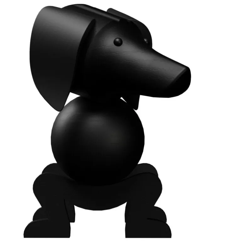 Kay Bojesen Denmark Wooden dog, medium, dark stained oak
