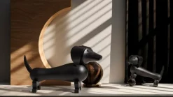 Kay Bojesen Denmark Wooden dog, medium, dark stained oak