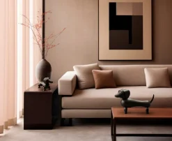 Kay Bojesen Denmark Wooden dog, small, dark stained oak