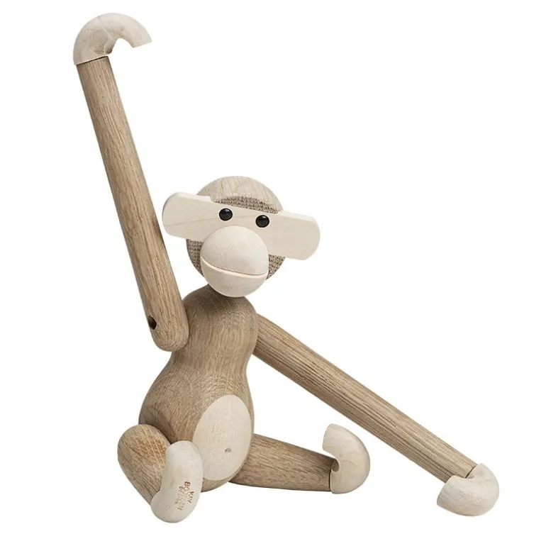 Kay Bojesen Denmark Wooden Monkey, small, oak - maple