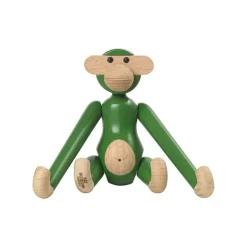 Kay Bojesen Denmark Wooden monkey, mini, vintage green