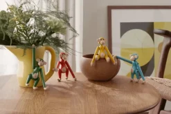 Kay Bojesen Denmark Wooden monkey, mini, vintage green