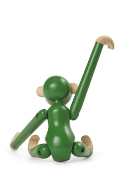 Kay Bojesen Denmark Wooden monkey, mini, vintage green