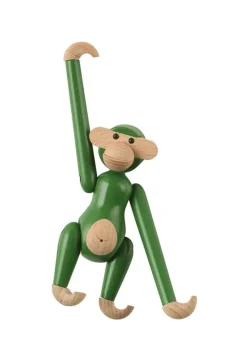 Kay Bojesen Denmark Wooden monkey, mini, vintage green