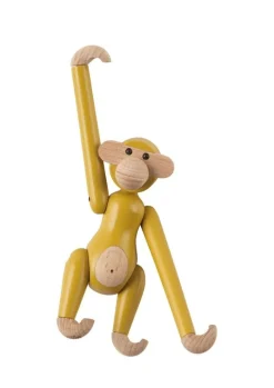 Kay Bojesen Denmark Wooden monkey, mini, vintage yellow