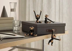 Kay Bojesen Denmark Wooden Monkey, mini, dark stained oak