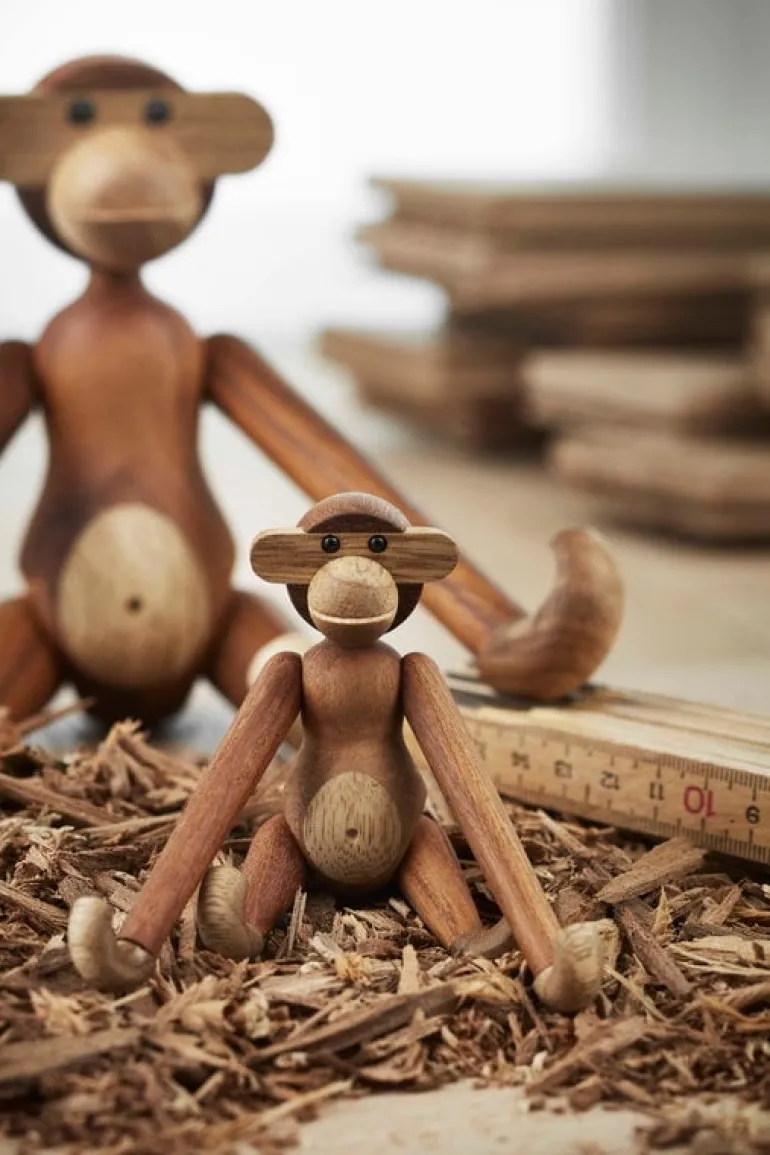 Kay Bojesen Denmark Wooden Monkey, mini, teak